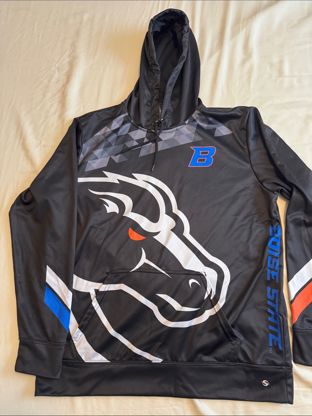 Boise State Esports Men's Black Pullover Hoodie with Bronco Graphic